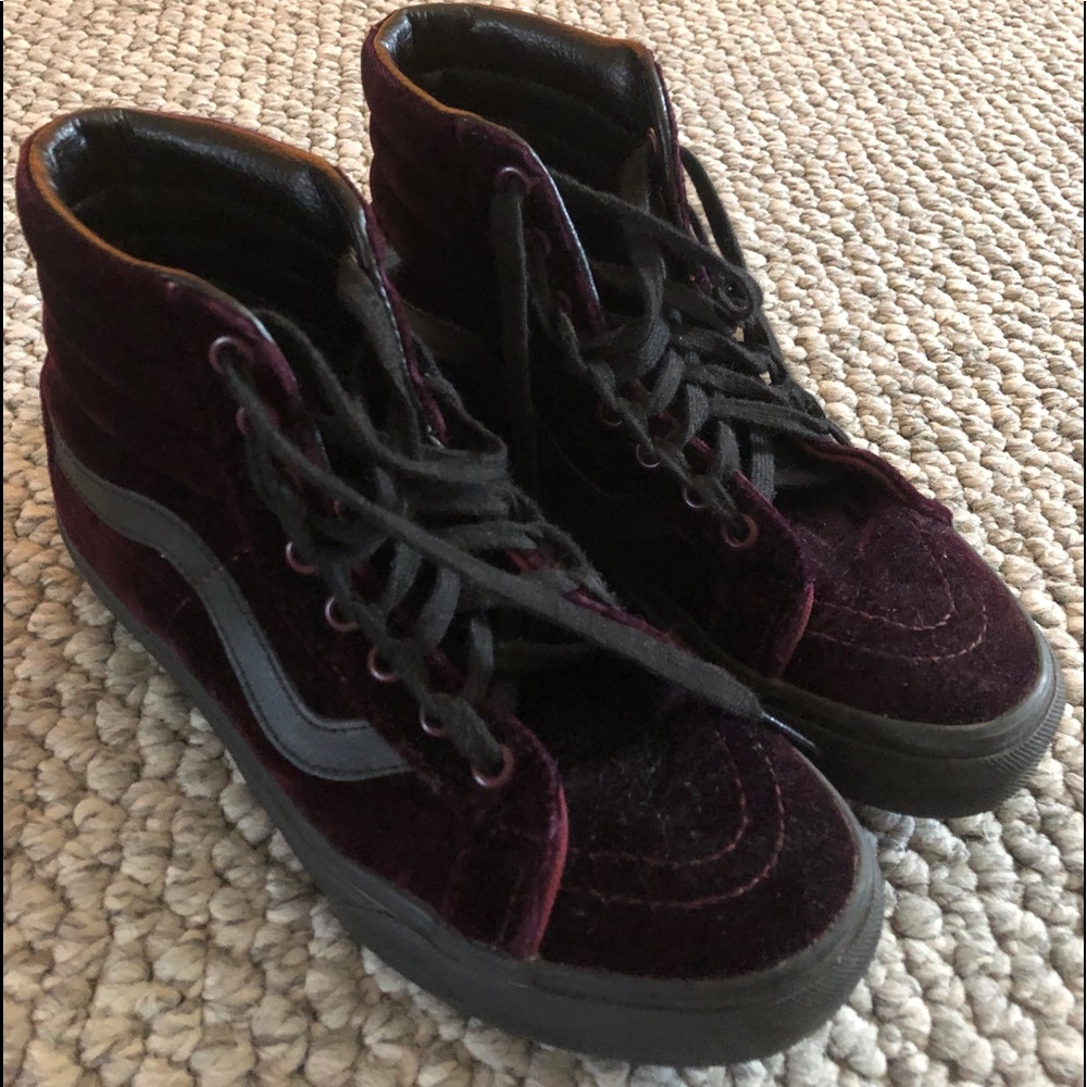 Purple Velvet Vans